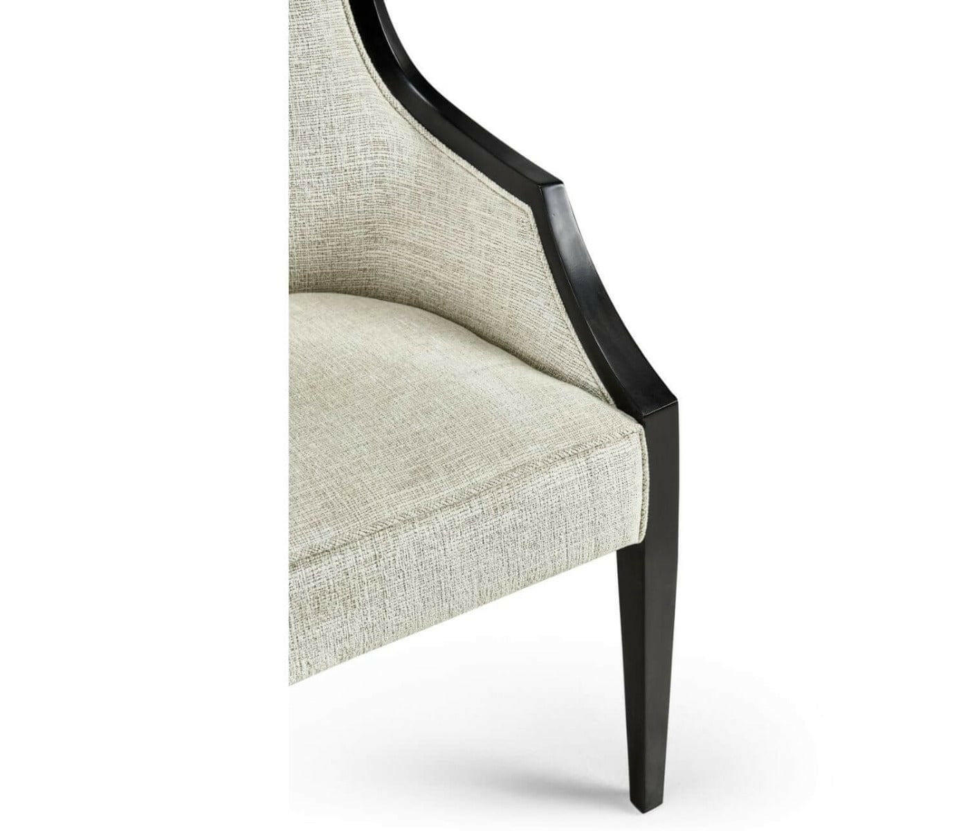 Jonathan Charles Dining Jonathan Charles Dining Chair with Arms Smoked Grey Eucalyptus in Shambala House of Isabella UK