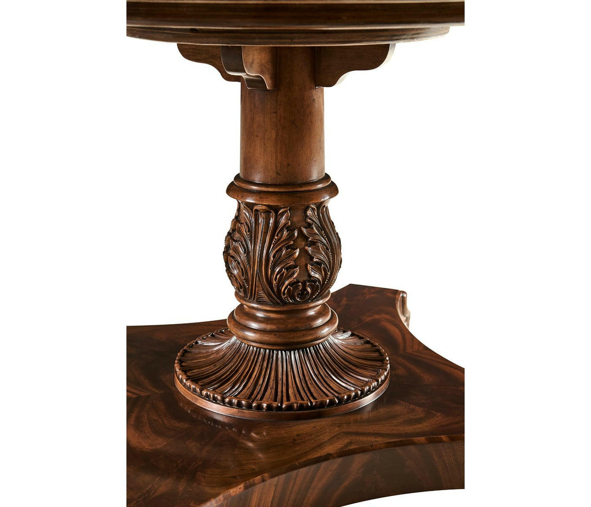 Jonathan Charles Dining Table Georgian Triple Pedestal Without Gilding.