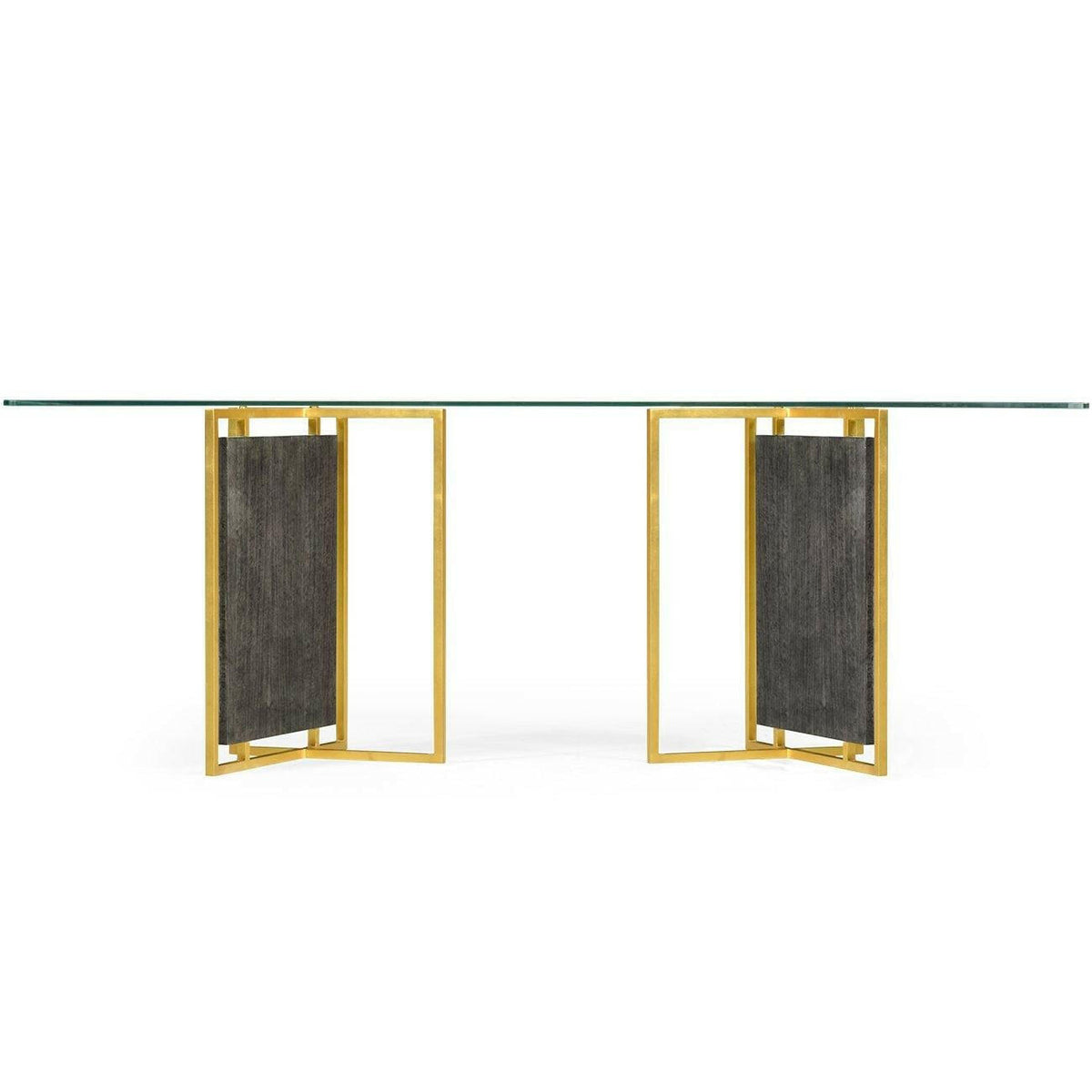 Jonathan Charles Dining Table in Smoked Grey Eucalyptus.