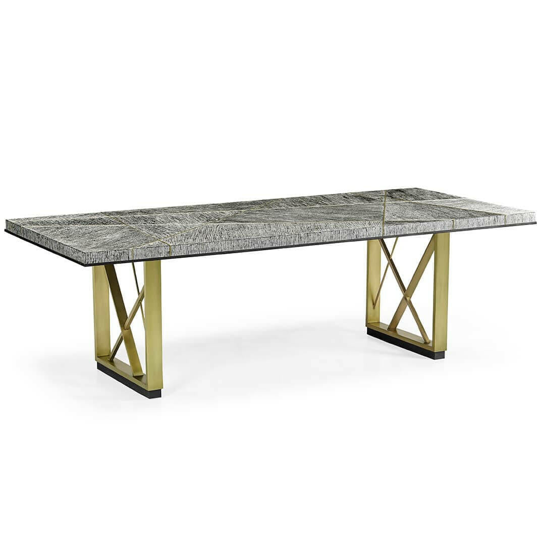 Jonathan Charles Dining Table Transitional in Dark French Oak - Medium.