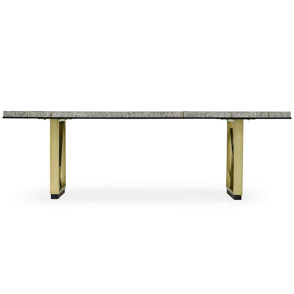 Jonathan Charles Dining Table Transitional in Dark French Oak - Medium.