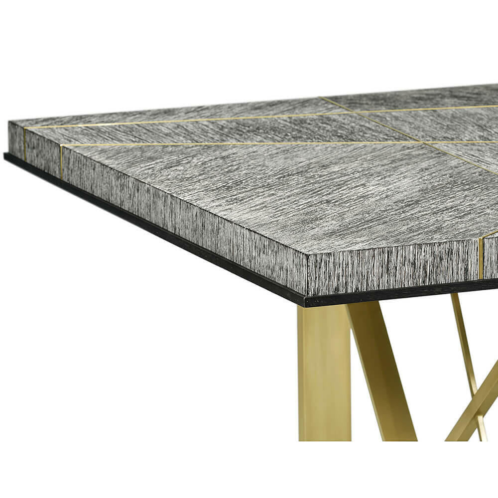 Jonathan Charles Dining Table Transitional in Dark French Oak - Medium.