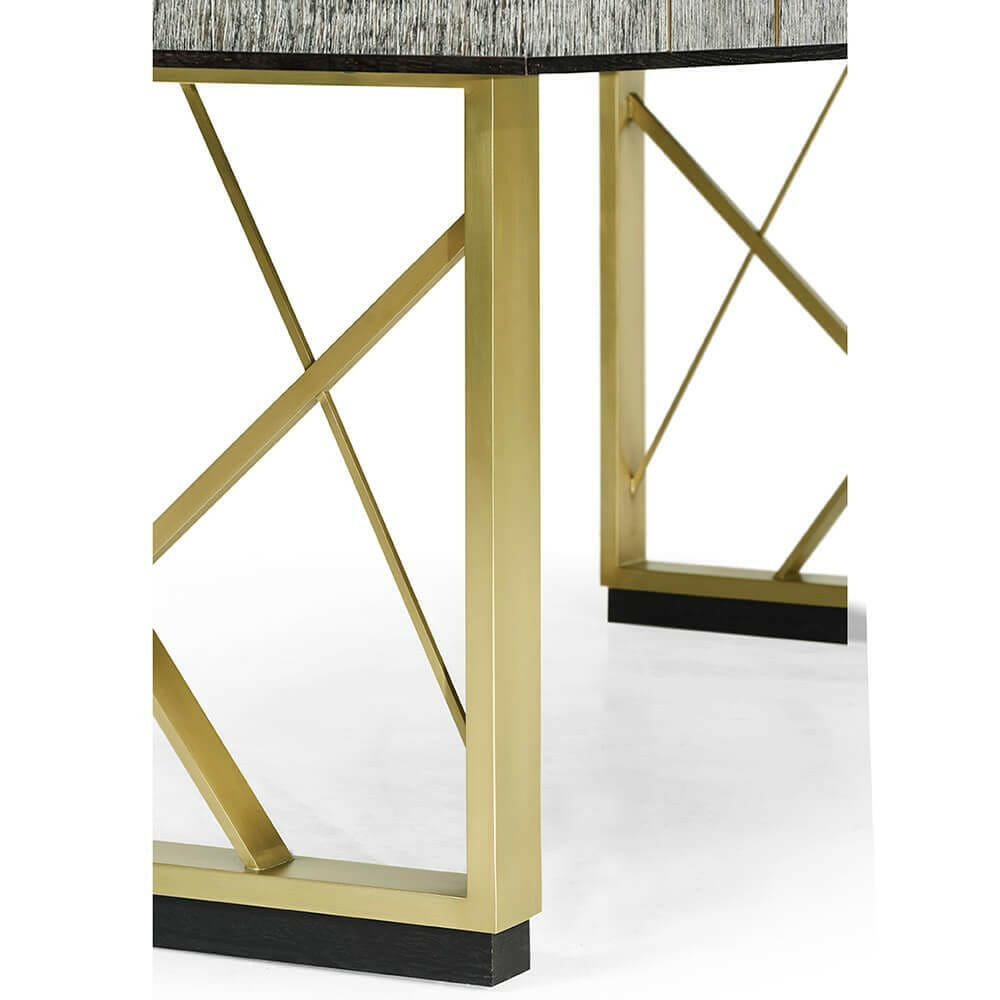 Jonathan Charles Dining Table Transitional in Dark French Oak - Medium.