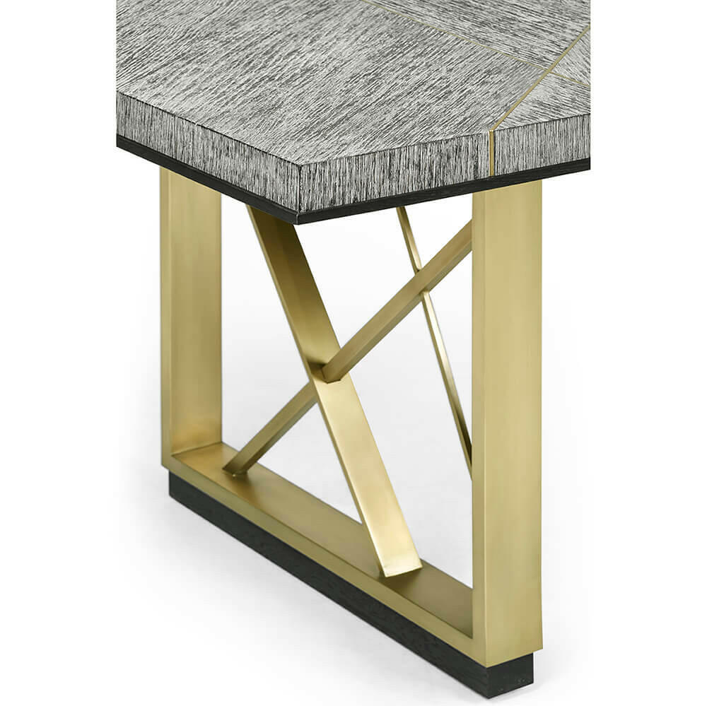 Jonathan Charles Dining Table Transitional in Dark French Oak - Medium.