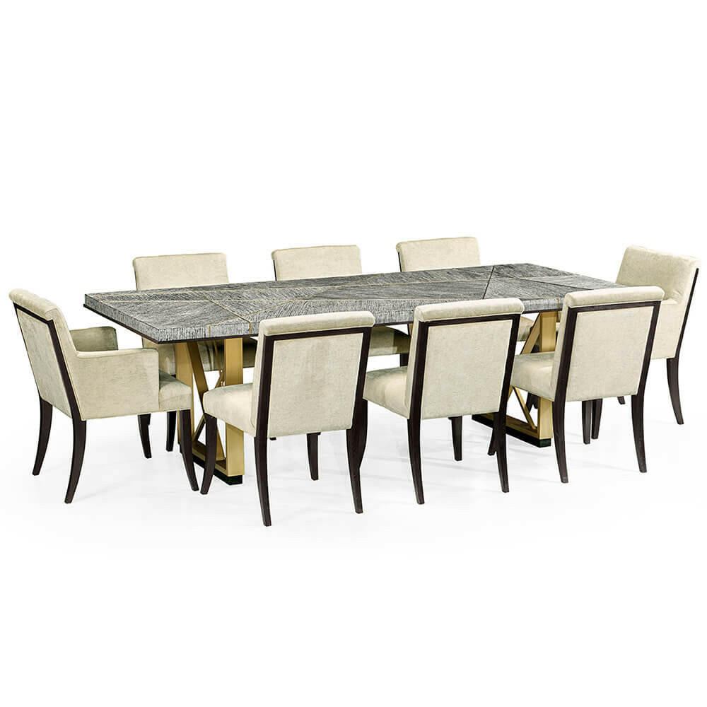 Jonathan Charles Dining Table Transitional in Dark French Oak - Medium.