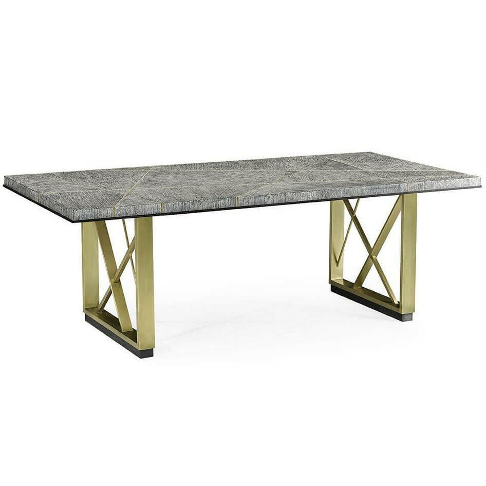 Jonathan Charles Dining Table Transitional in Dark French Oak - Small.
