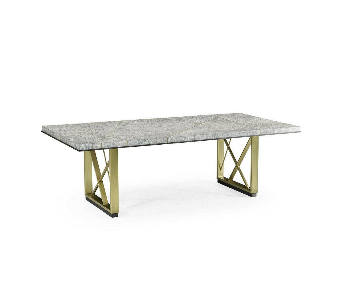 Jonathan Charles Dining Table Transitional in Light French Oak - Medium.