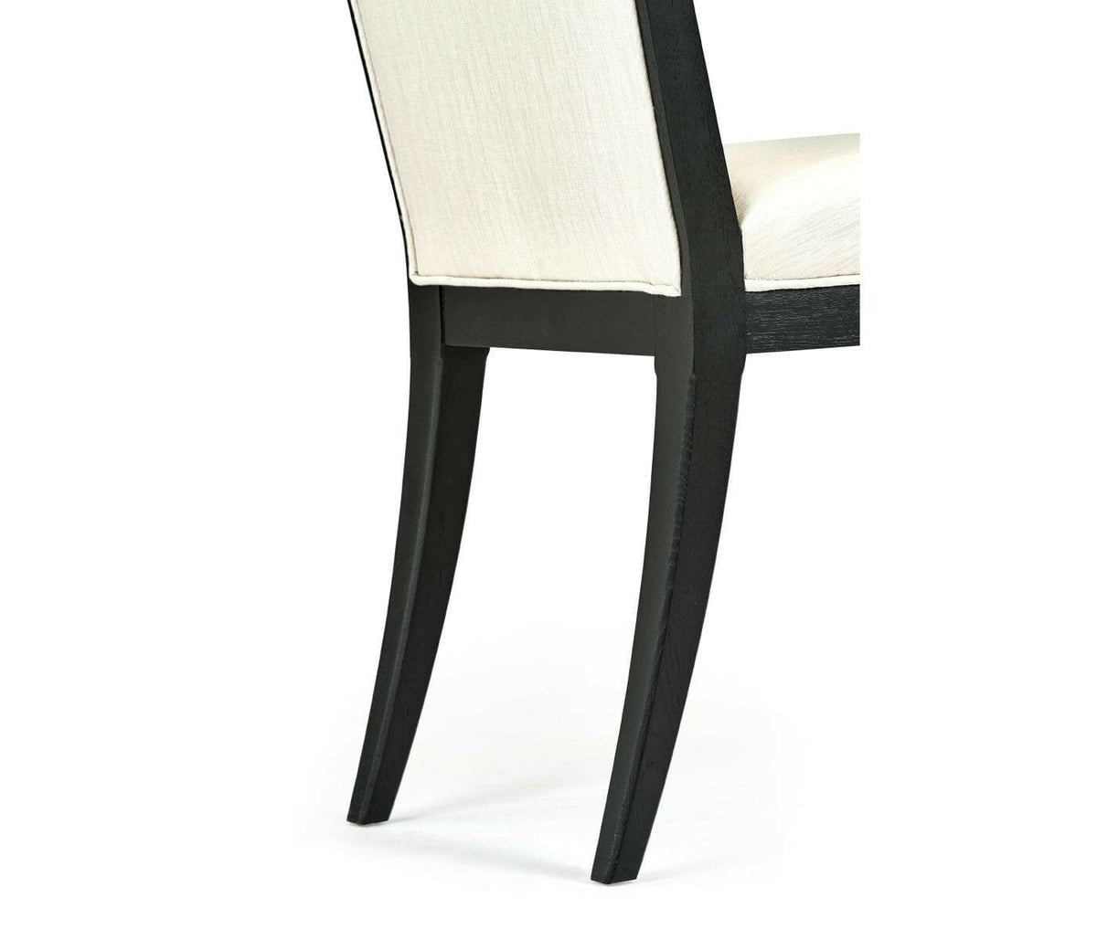 Jonathan Charles Ebonised Oak Dining Chair - Castaway.
