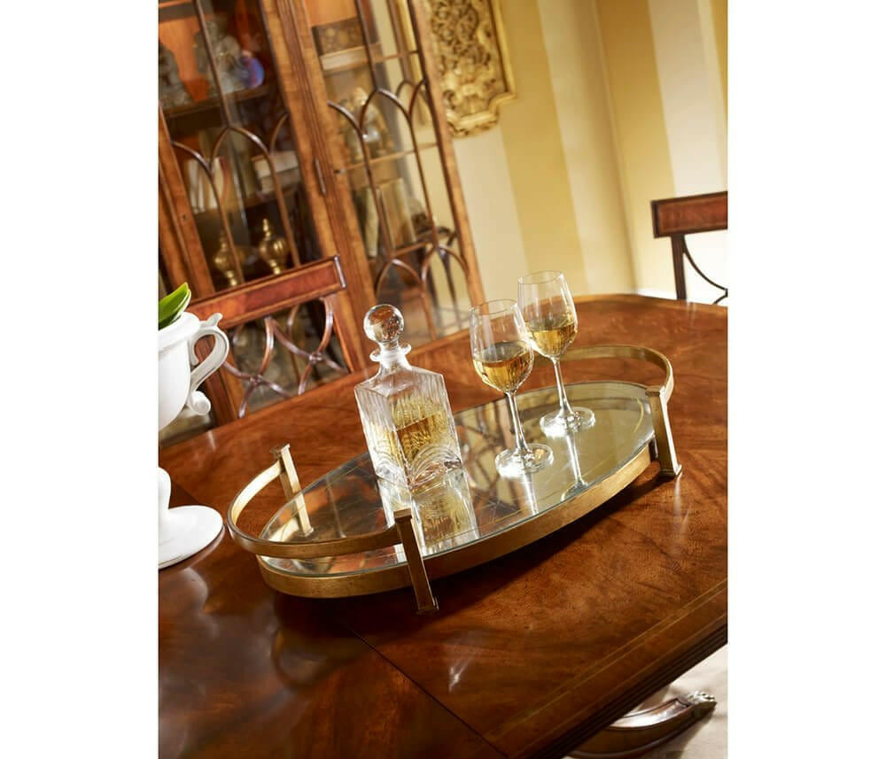 Jonathan Charles Extending Dining Table Georgian Two-leaf.