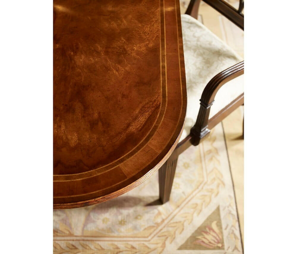 Jonathan Charles Extending Dining Table Georgian Two-leaf.