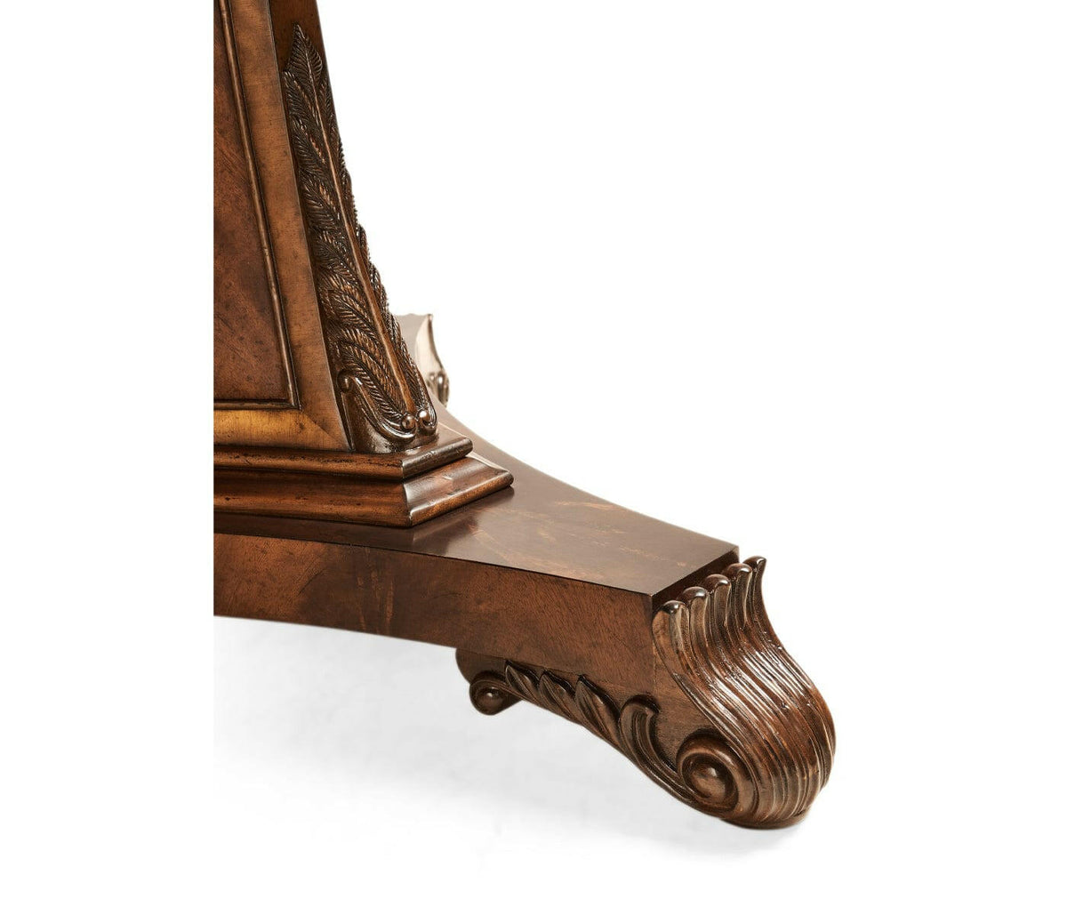 Jonathan Charles Extending Dining Table Neoclassical in Mahogany.