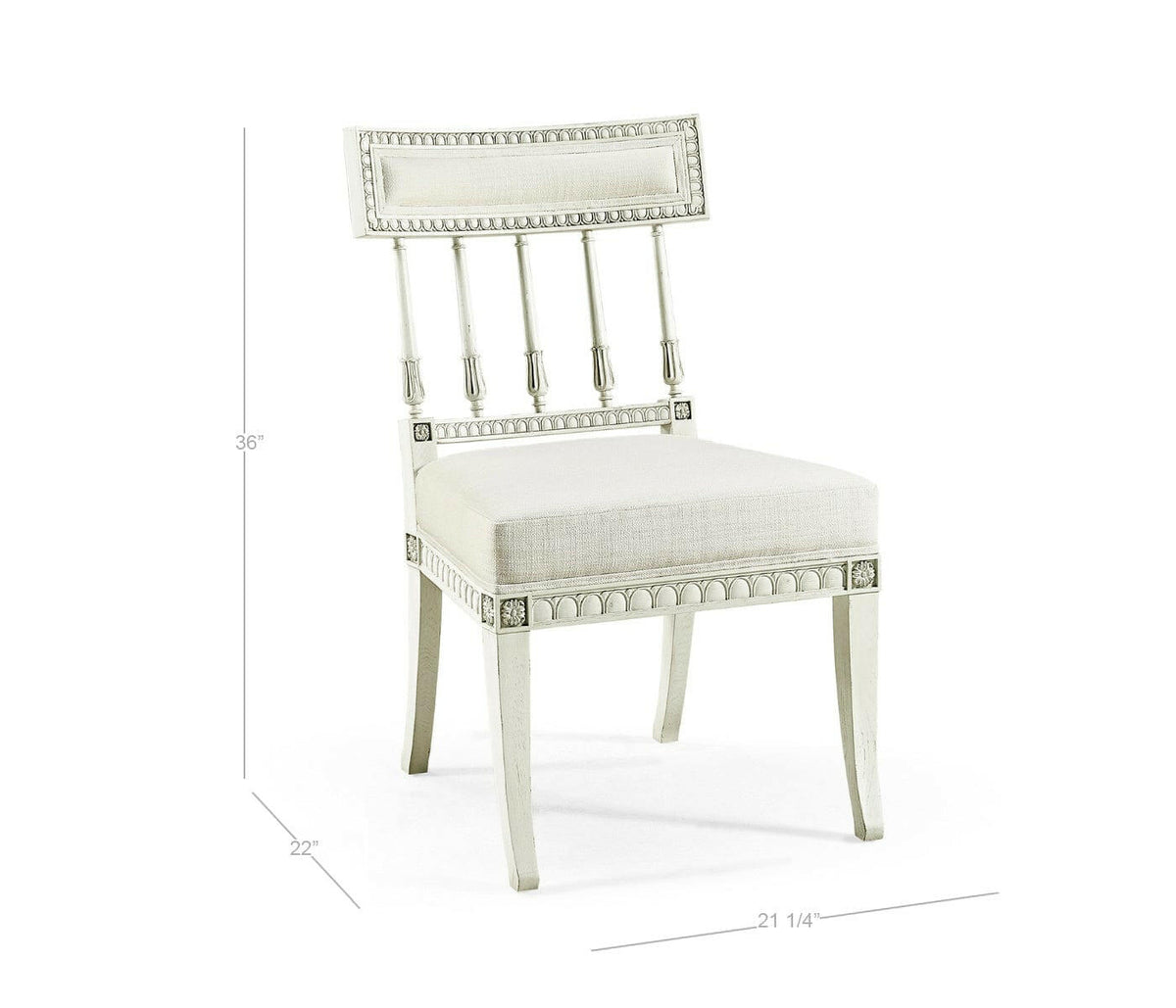 Jonathan Charles Floral Motif Dining Chair.