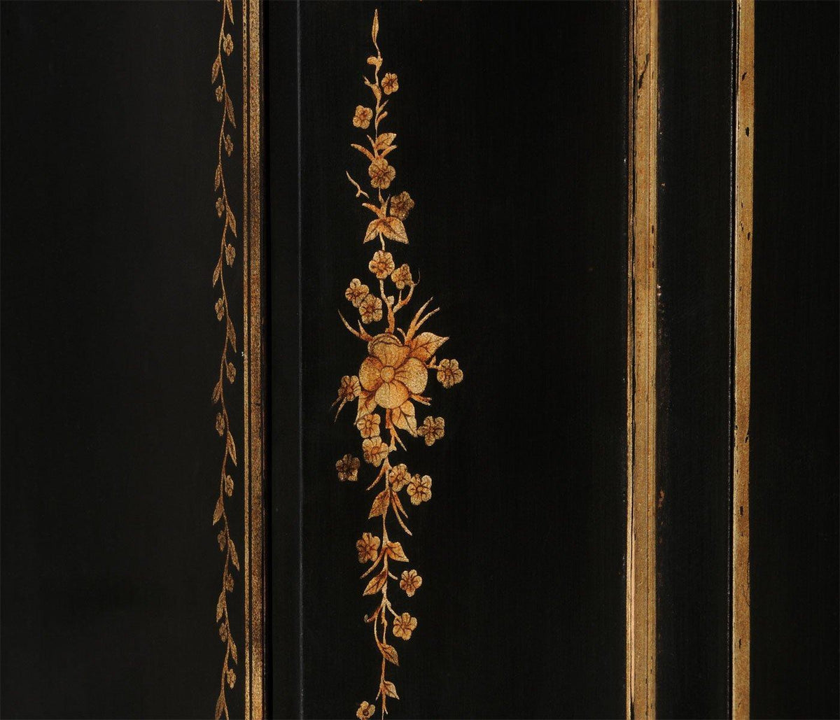 Jonathan Charles Formal Black & Gold Drinks Cabinet.