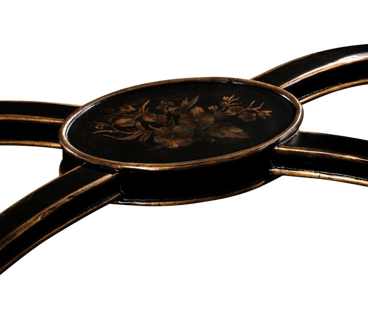 Jonathan Charles Formal Black & Gold Drinks Cabinet.