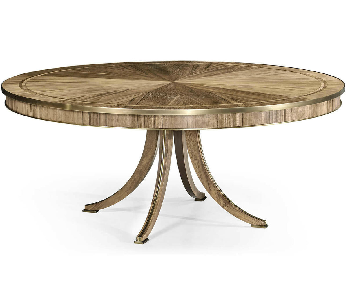 Jonathan Charles Golden Amber Round Dining Table.