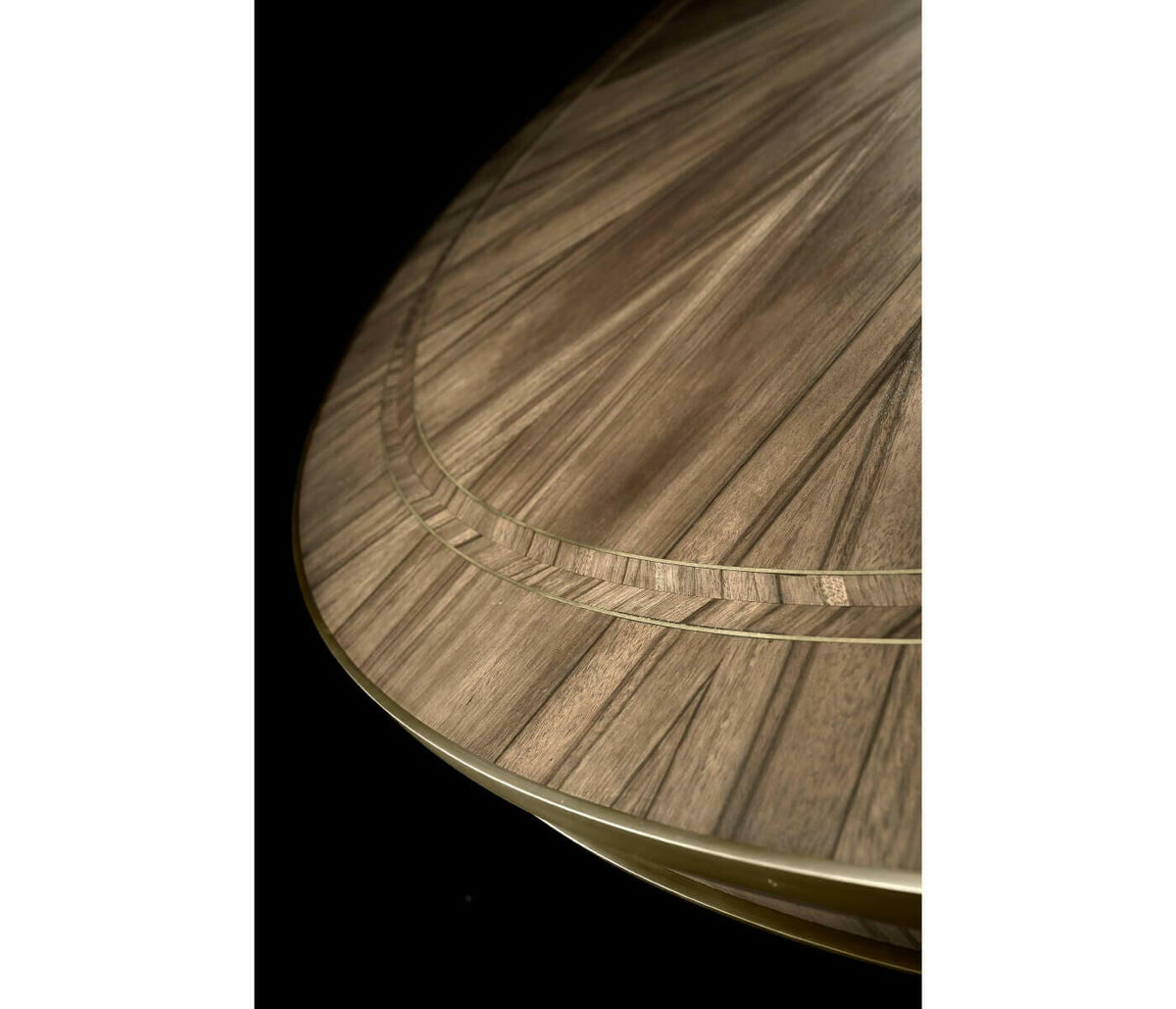 Jonathan Charles Golden Amber Round Dining Table.