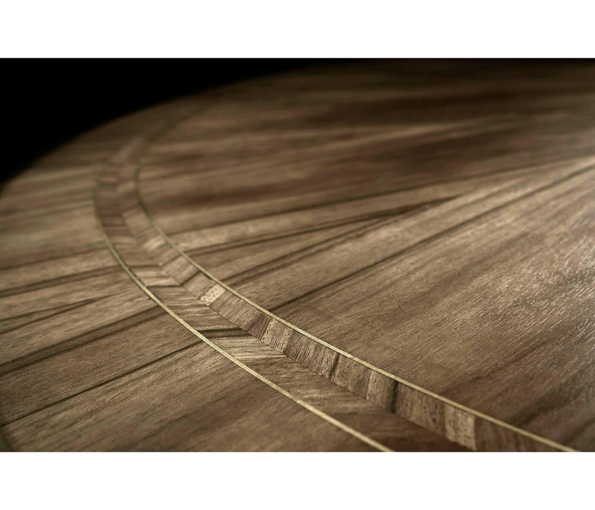 Jonathan Charles Golden Amber Round Dining Table.