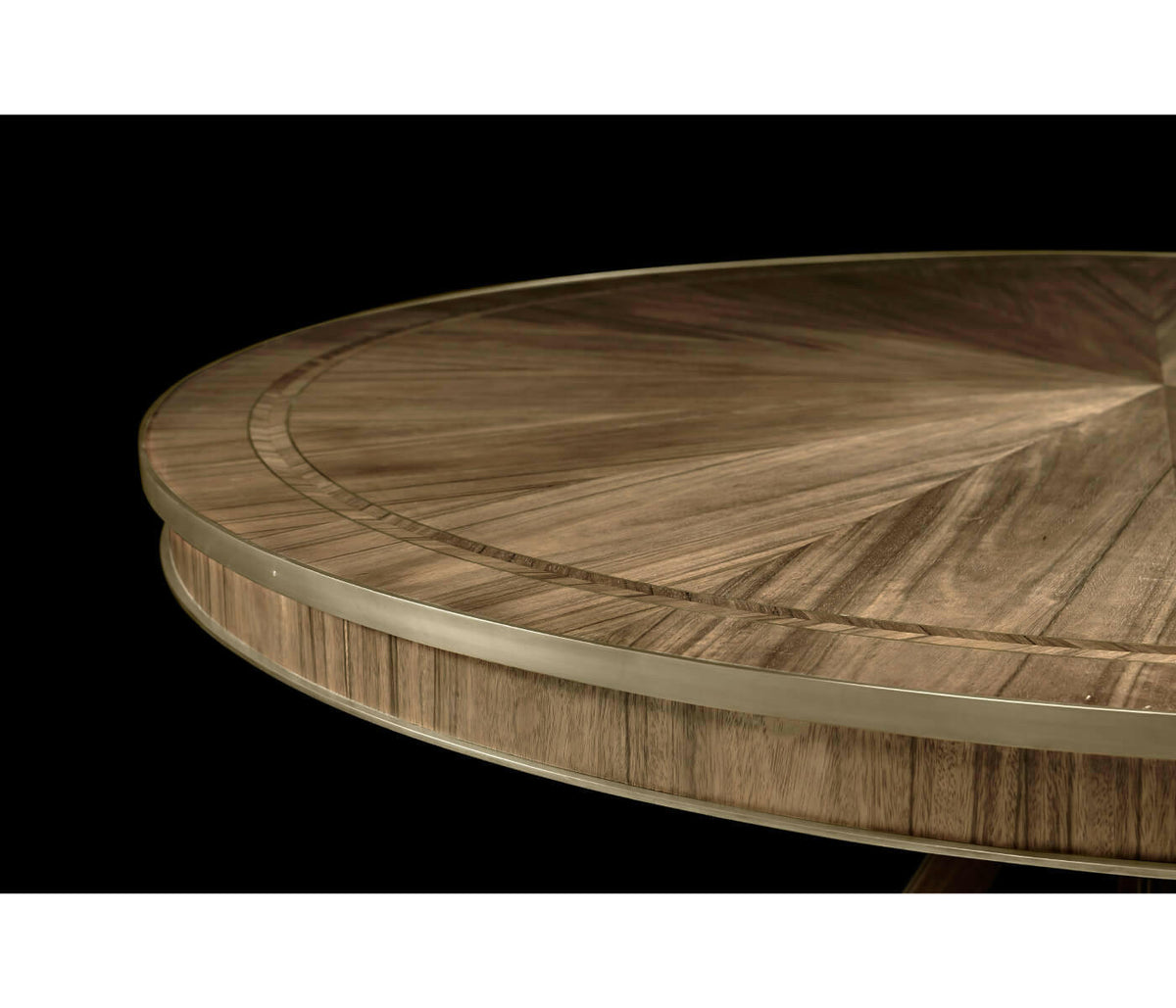 Jonathan Charles Golden Amber Round Dining Table.