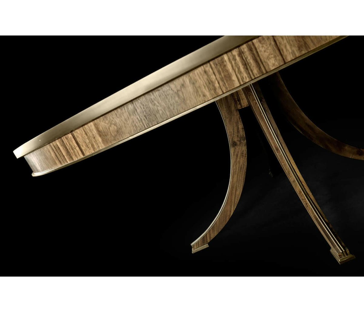 Jonathan Charles Golden Amber Round Dining Table.