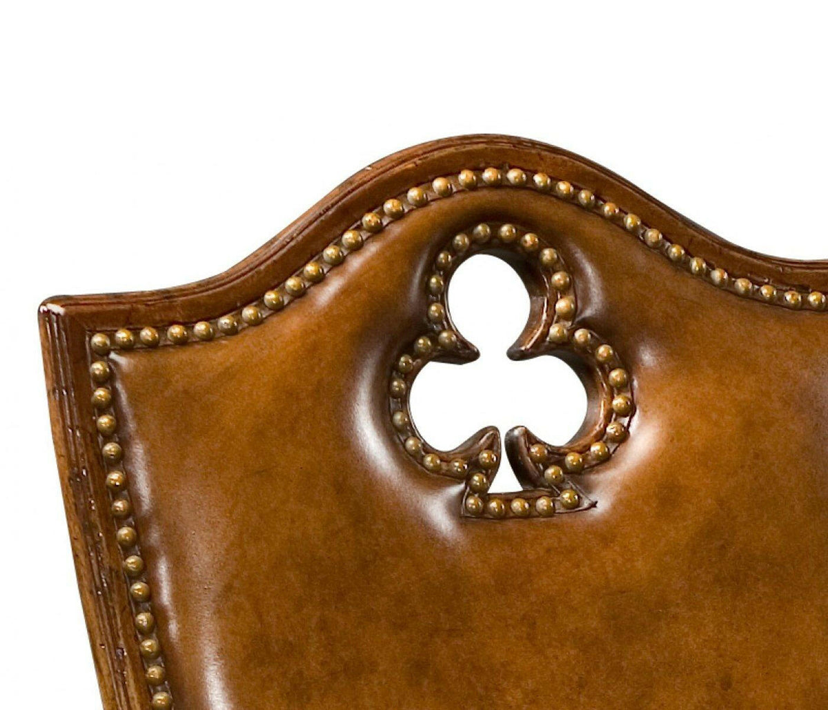 Jonathan Charles High Back Armchair Playing Card Club - Leather.