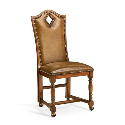 Jonathan Charles Dining Jonathan Charles High Back Chair Playing Card Diamond - Leather House of Isabella UK