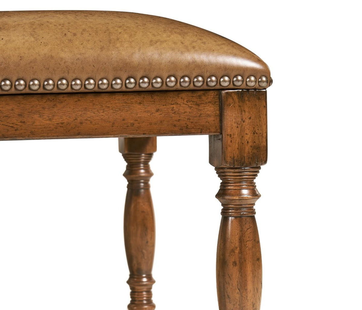 Jonathan Charles High Back Chair Playing Card Heart - Leather.