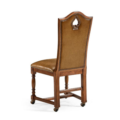 Jonathan Charles Dining Jonathan Charles High Back Chair Playing Card Spade - Leather House of Isabella UK