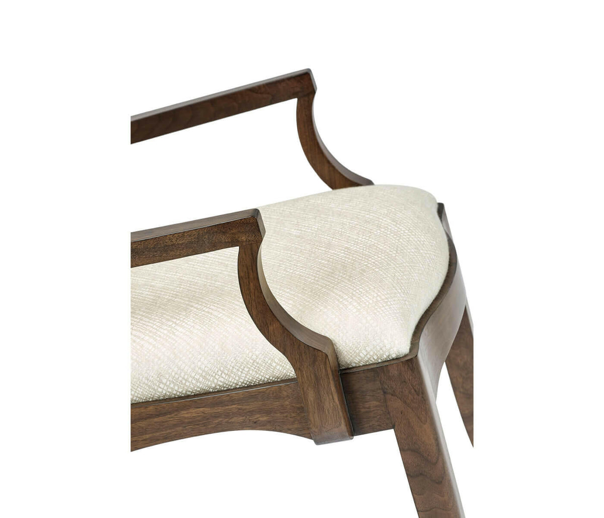 Jonathan Charles Medip Walnut Dining Armchair - Skipper.
