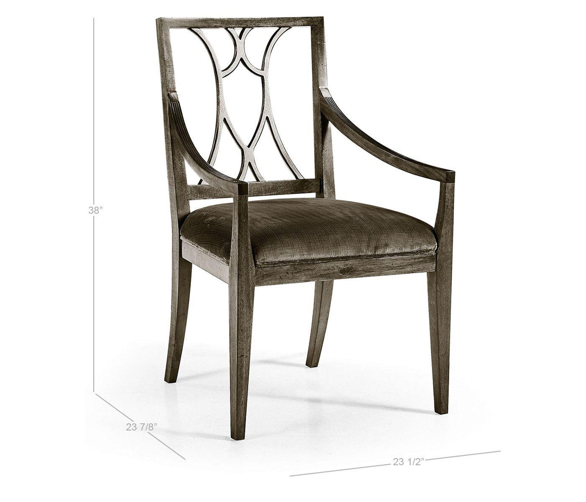 Jonathan Charles Osborne Shield Back Arm Chair.