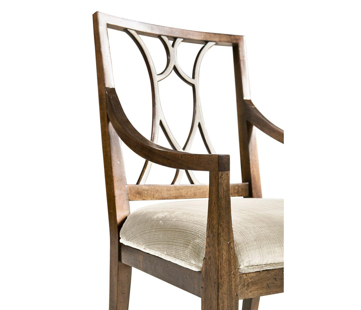 Jonathan Charles Osborne Shield Back Arm Chair.