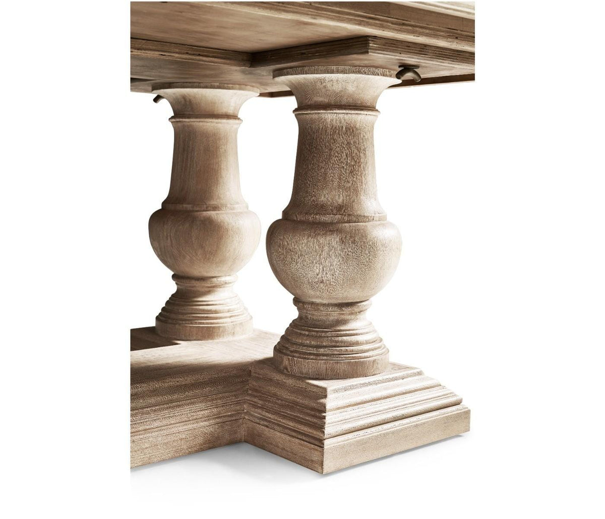 Jonathan Charles Refectory Dining Table Eclectic in Limed Acacia.