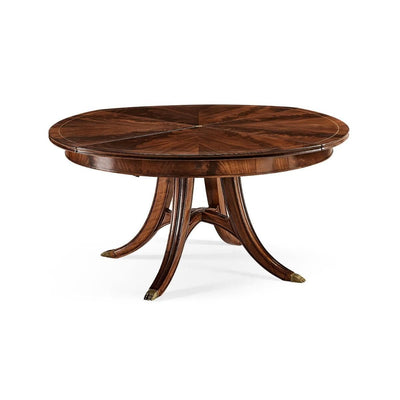 Jonathan Charles Dining Jonathan Charles Round Dining Table Georgian with Self-storing Leaves House of Isabella UK