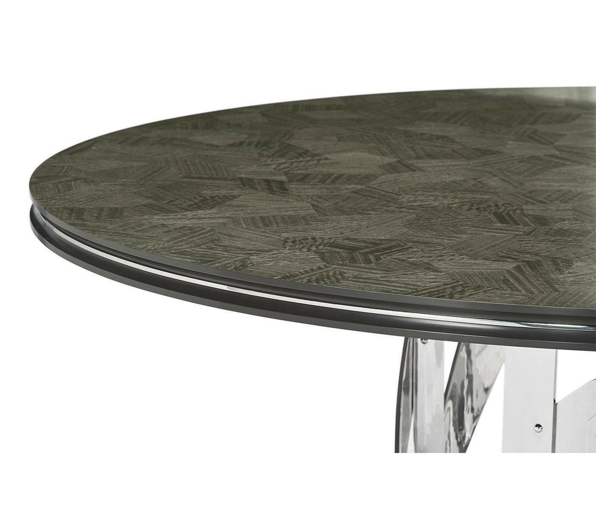 Jonathan Charles Round Dining Table in Grey Eucalyptus - Large.