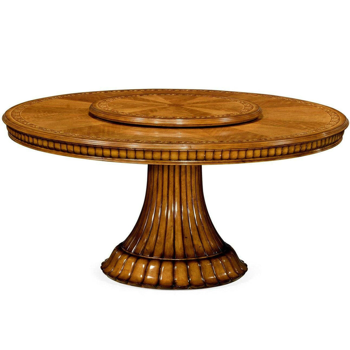 Jonathan Charles Round Dining Table Louis Xv with Lazy Susan - Large.
