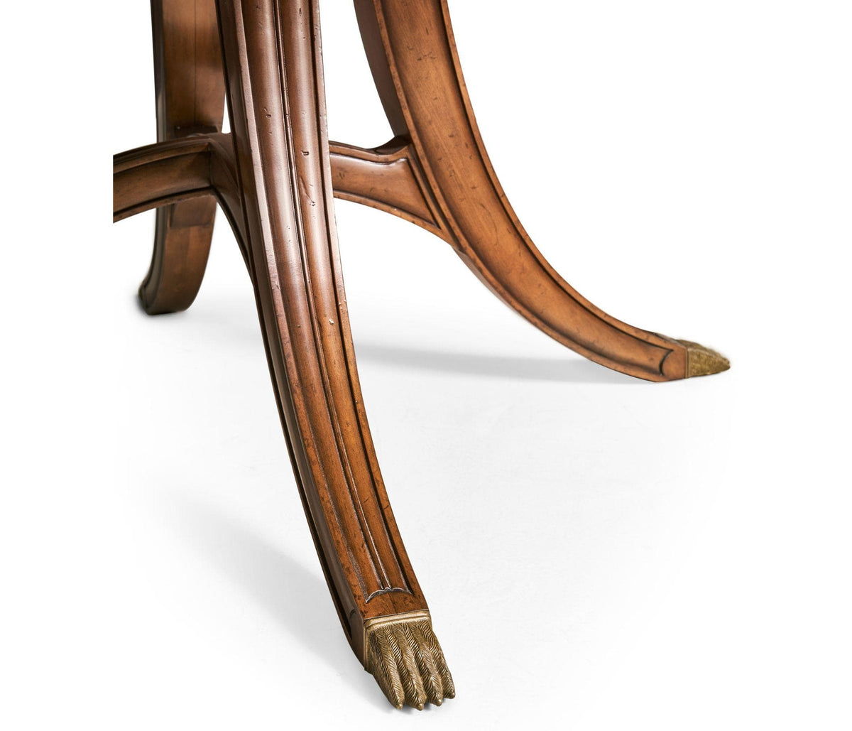 Jonathan Charles Round Dining Table Monarch with Self Storing Leaves.