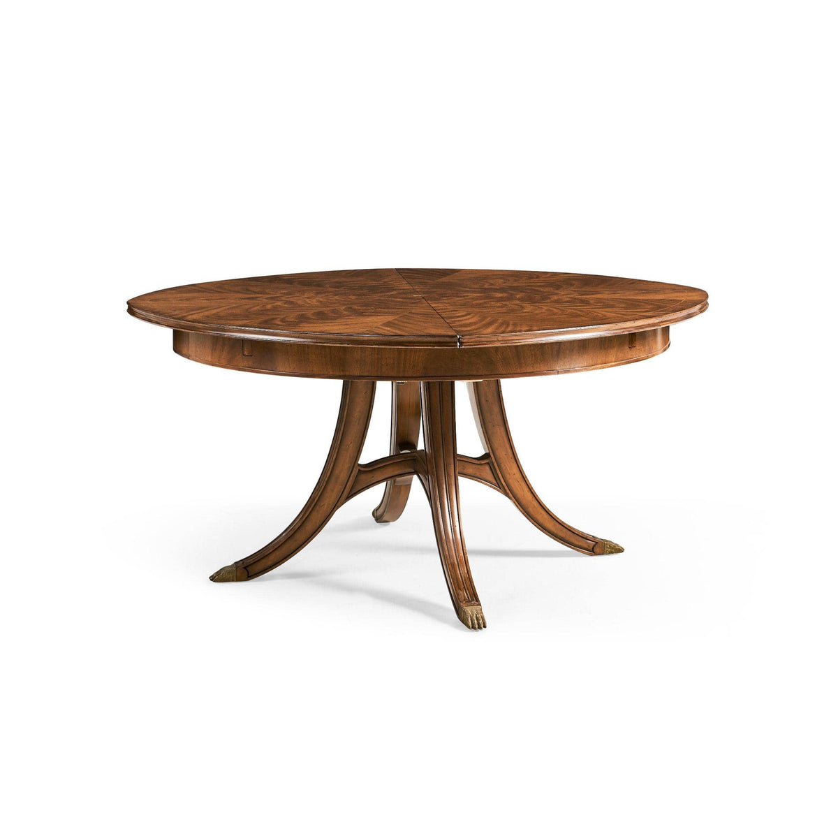 Jonathan Charles Round Dining Table Monarch with Self Storing Leaves.