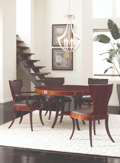 Jonathan Charles Dining Jonathan Charles Round Dining Table Rosewood - High Lustre House of Isabella UK