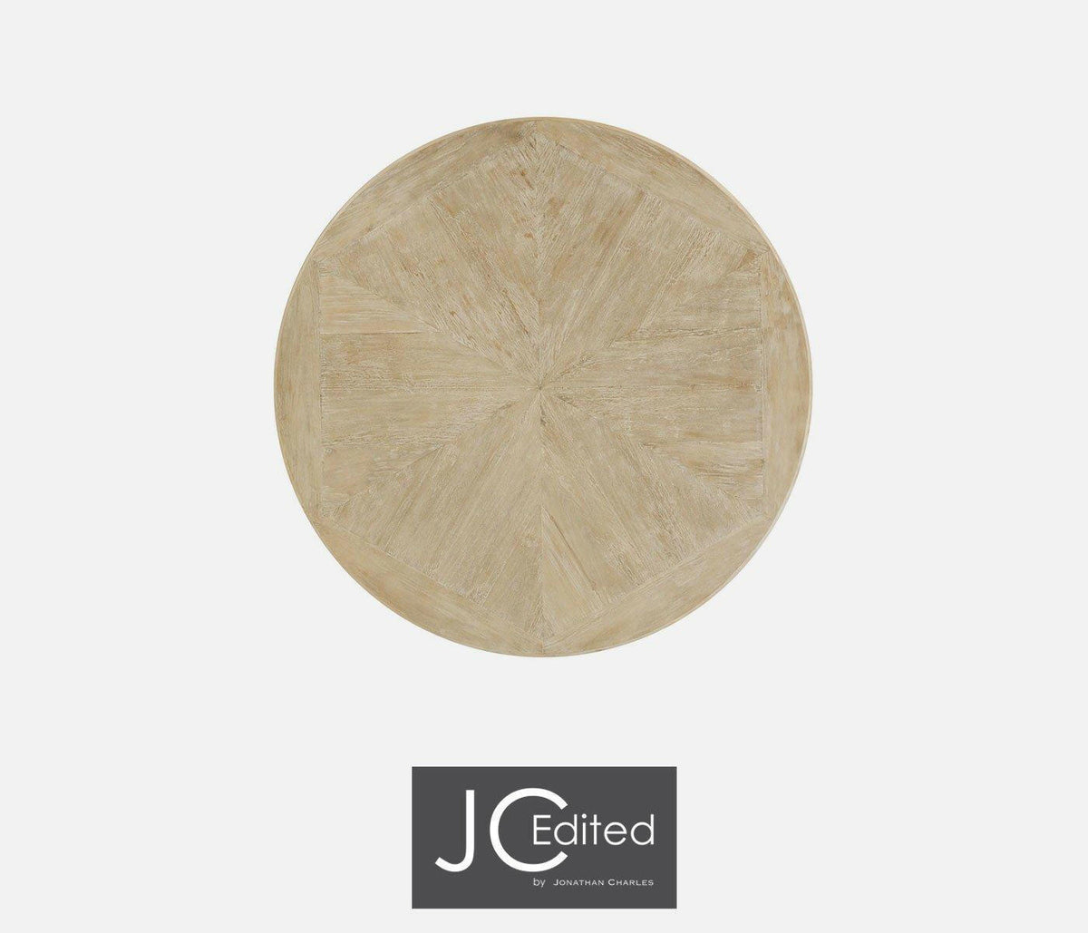 Jonathan Charles Round Dining Table Wrought Iron - Limed.