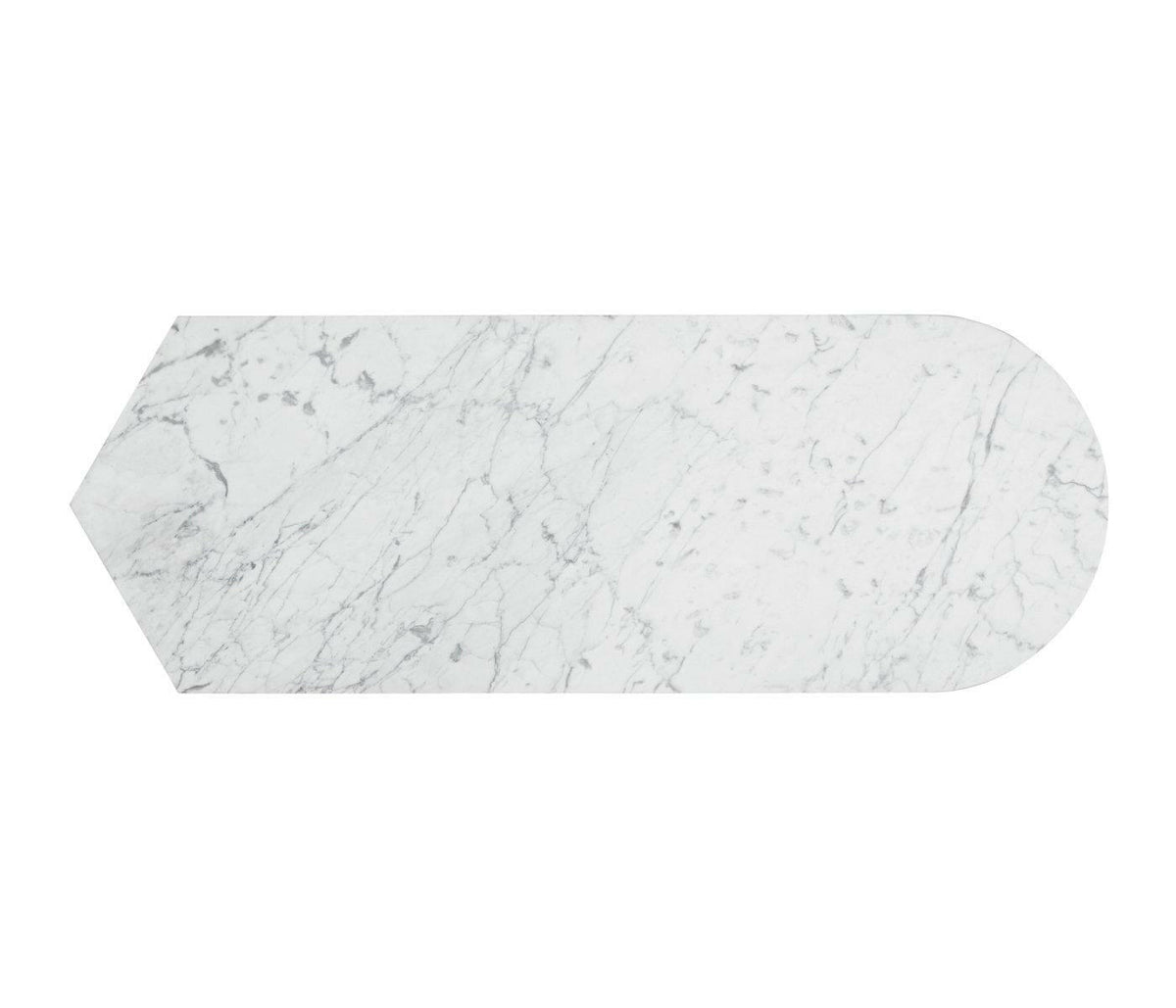 Jonathan Charles Supper Table White & Black Marble.