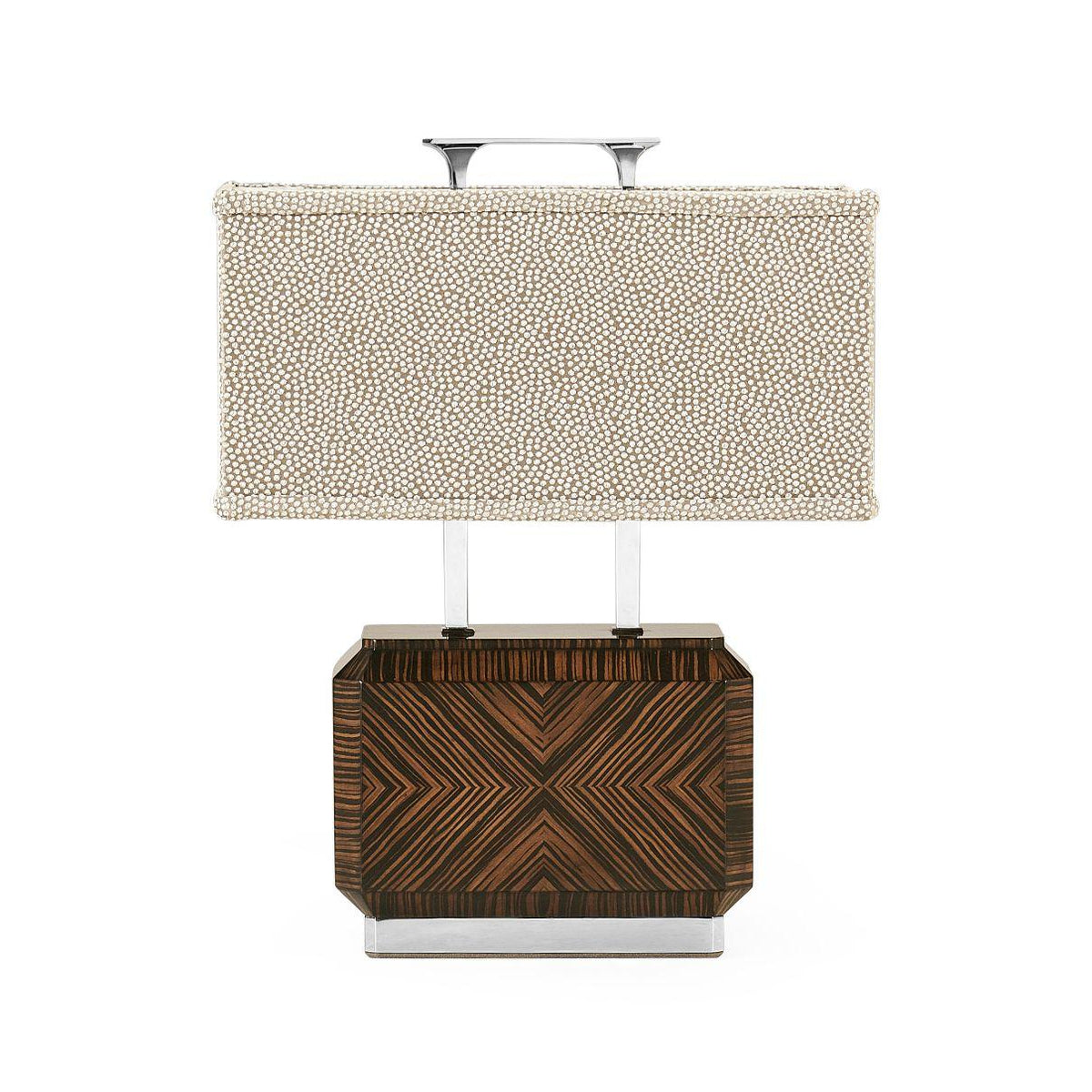 Jonathan Charles Table Lamp Chinese Tea Caddy in Macassar Ebony.