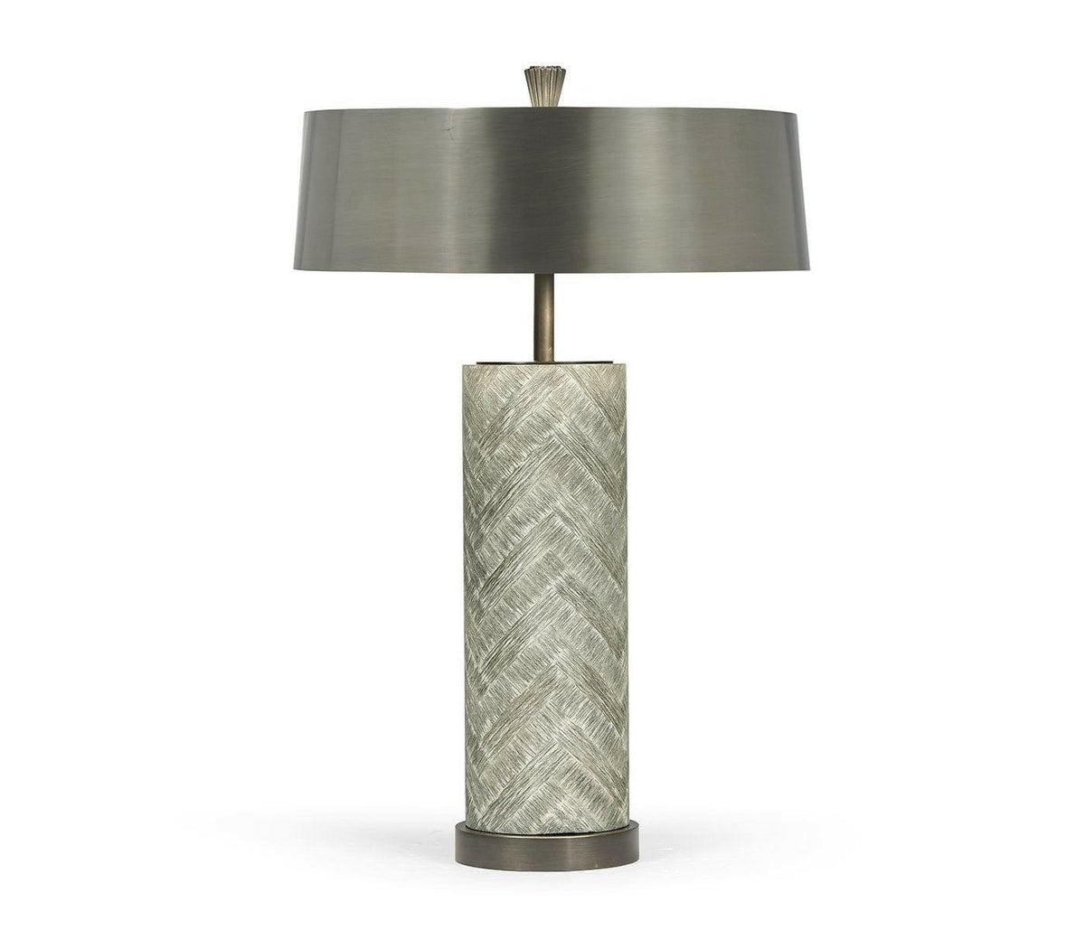 Jonathan Charles Table Lamp Doha with Brass - Grey.
