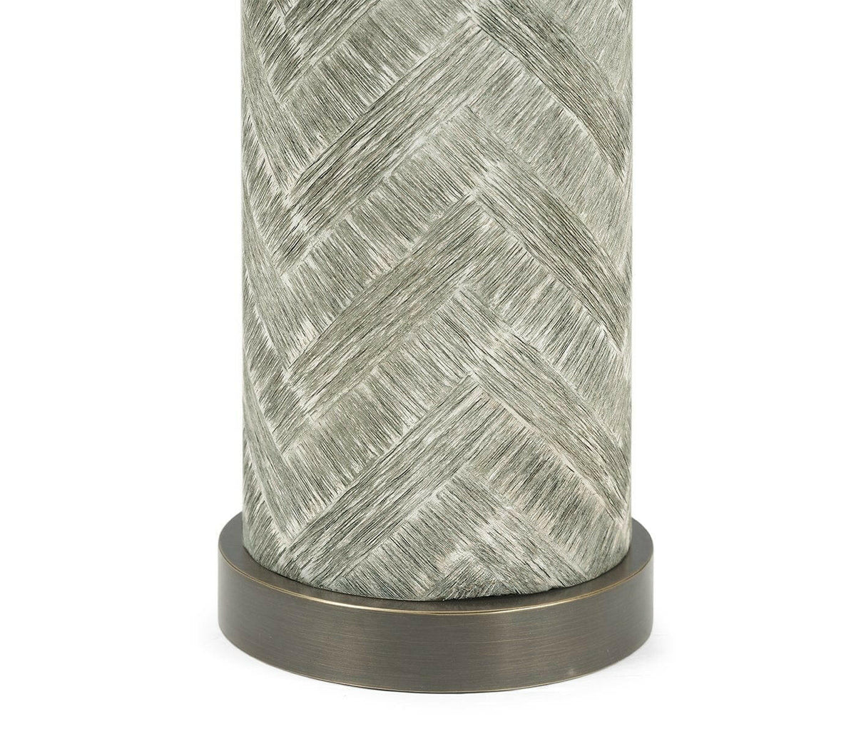 Jonathan Charles Table Lamp Doha with Brass - Grey.