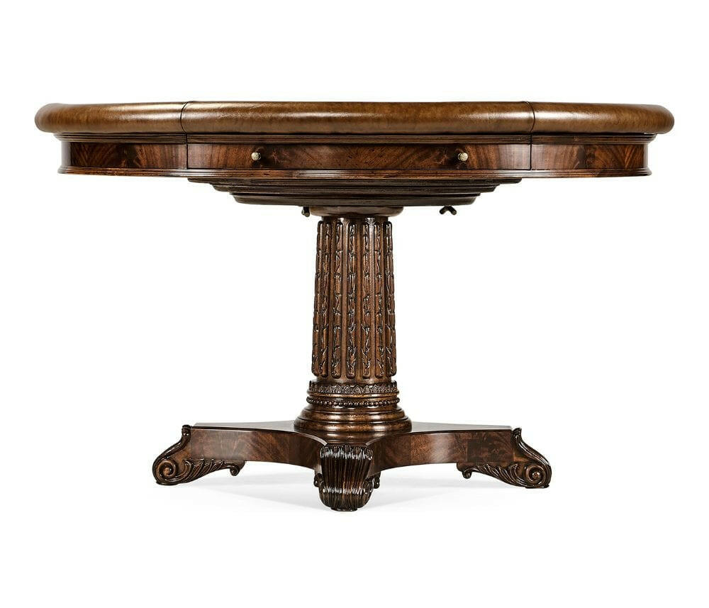 Georgian Round Poker Table.