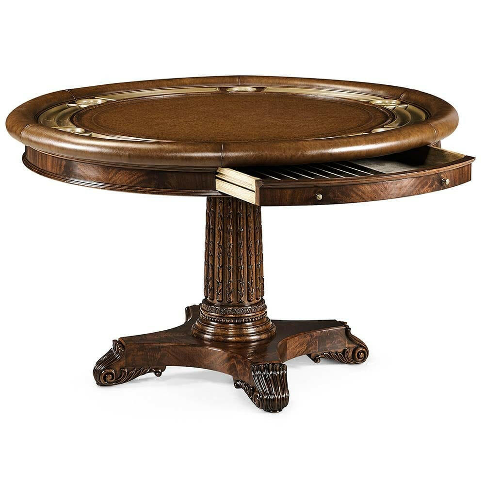 Georgian Round Poker Table.
