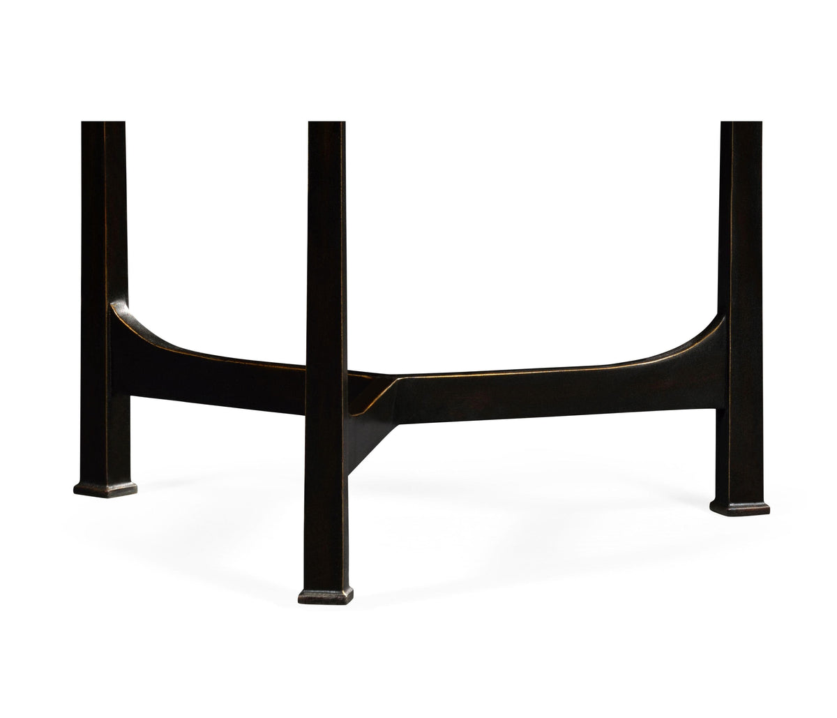 Jonathan Charles Accent Table Trefoil in Eglomise - Bronze.