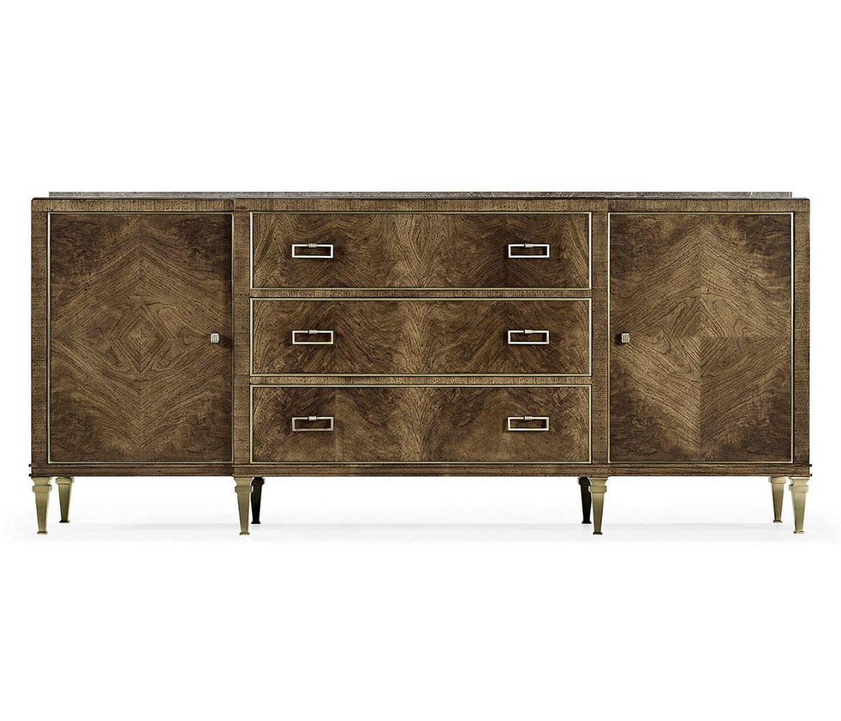 Jonathan Charles Barcelona Walnut Veneer Sideboard.