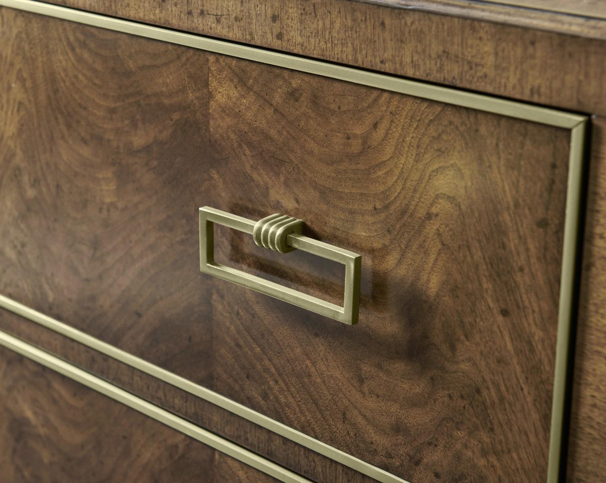 Jonathan Charles Barcelona Walnut Veneer Sideboard.