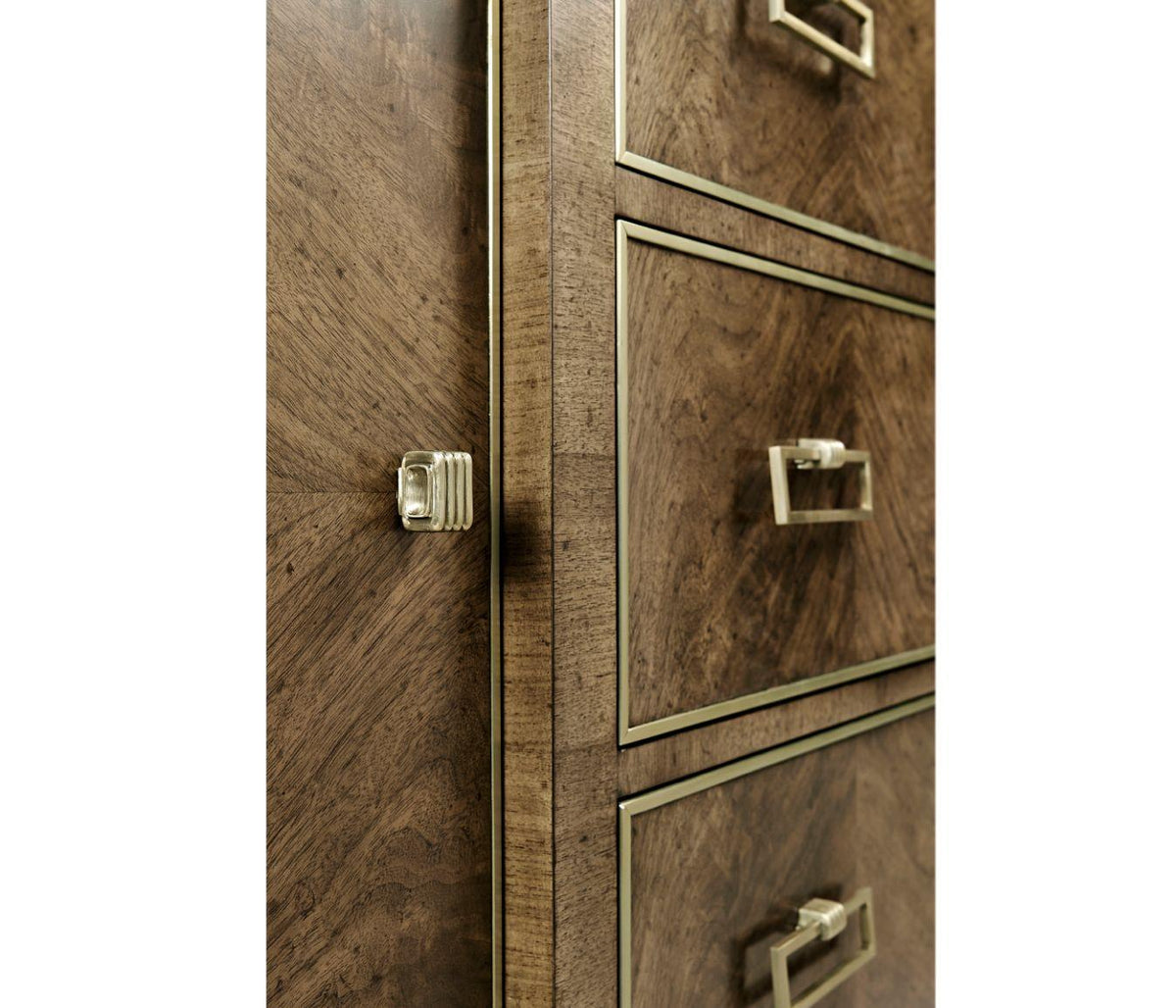 Jonathan Charles Barcelona Walnut Veneer Sideboard.