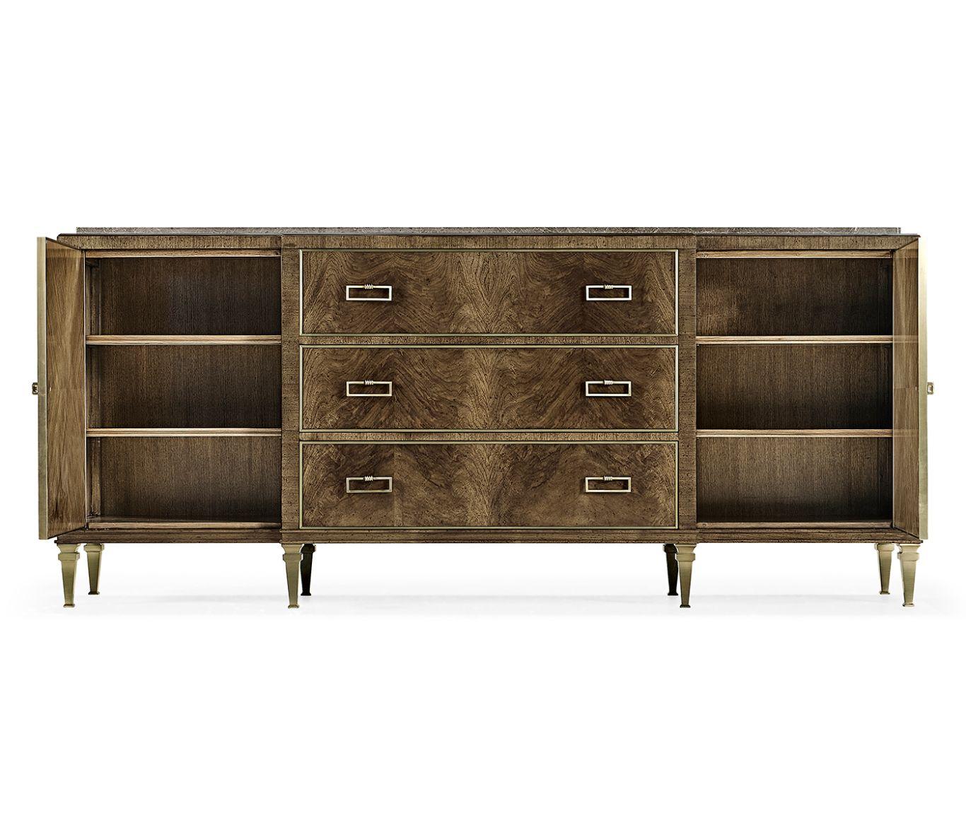 Jonathan Charles Living Jonathan Charles Barcelona Walnut Veneer Sideboard House of Isabella UK