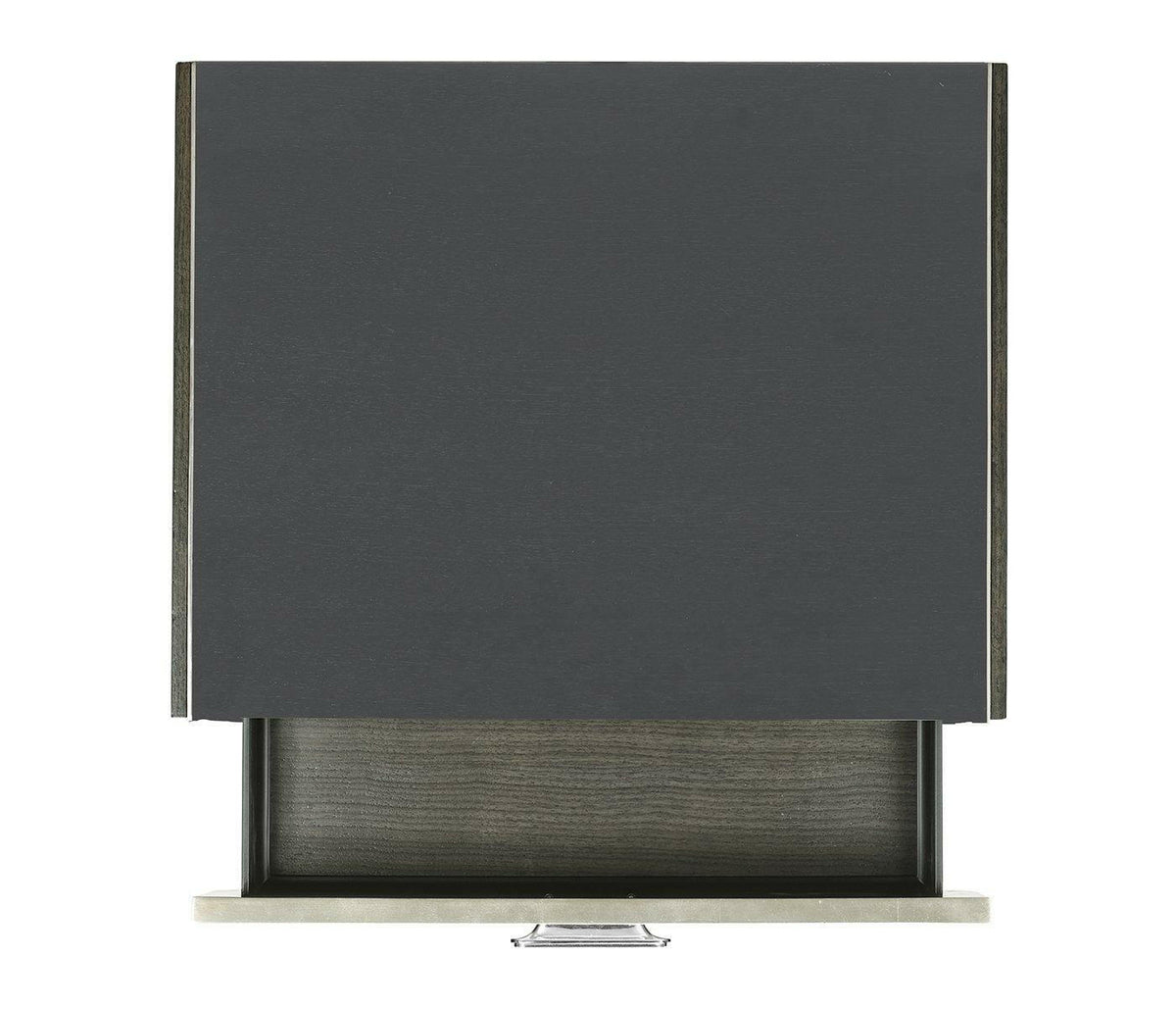 Jonathan Charles Bedside Table in Dark Grey Walnut.